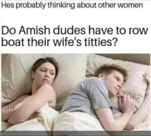 amish motorboat meme