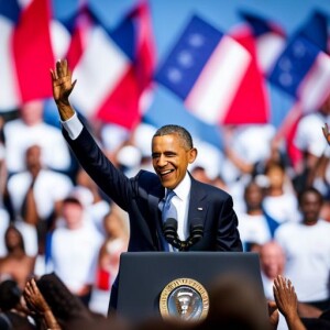 a man standing in front of a crowd