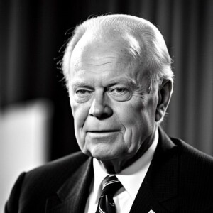 a man wearing a suit and tie smiling and looking at the camera