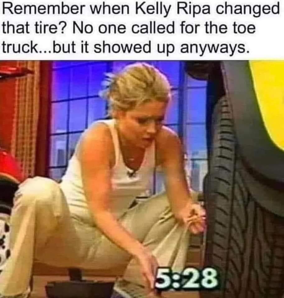 kelly ripa tire change - arietta adams true anal virgins losing virginity videos