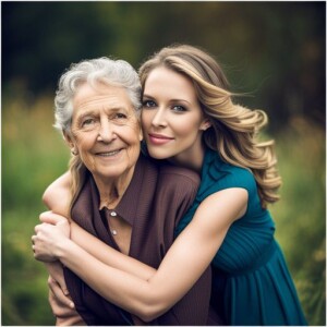 a woman smiling and posing for the camera